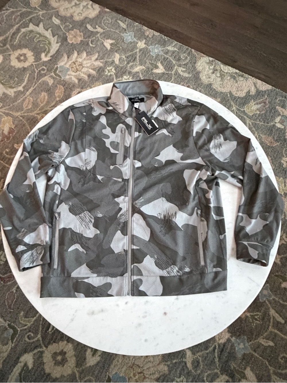 NWT RLX Ralph Lauren Grey Multi Camo Golf Softshell Jacket XXL $228